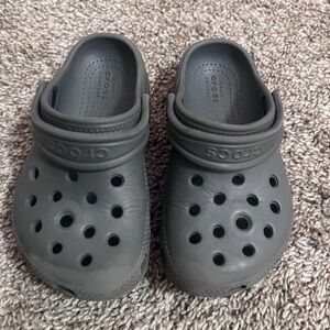 Grey crocs size 9